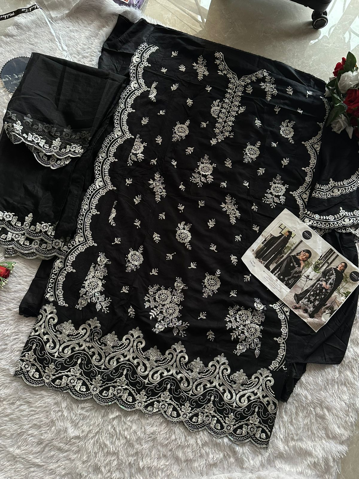 1427 Mehboob Tex Embroidery Rayon Cotton Pakistani Suits Wholesale Price In Surat